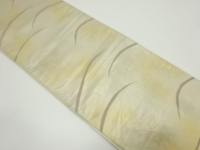 アンティーク　芝草模様織り出し袋帯（材料）